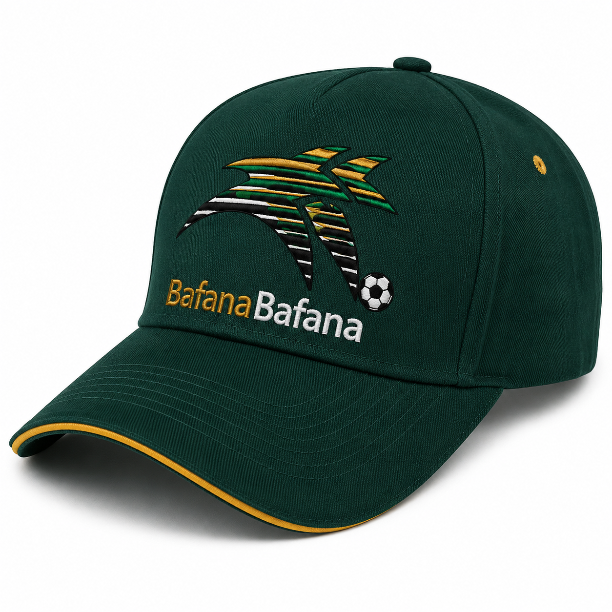 SA Supporters Cap | Green and Gold Embroidered Edition